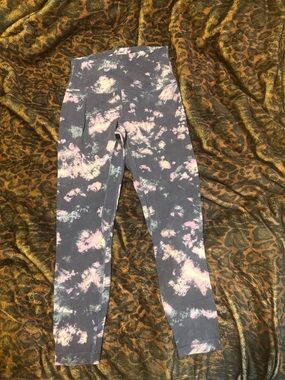 lululemon athletica Kids Tie-Dye High-Waist Leggings - Gray, Pink, Cream